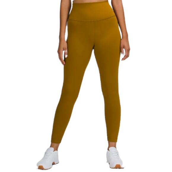 Lululemon Wunder Train Leggings High Rise Tight 25" Gold Spice Women's Size 18 - Picture 1 of 16